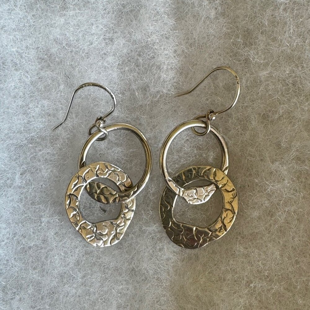 Silver Dangling Earrings - image 2